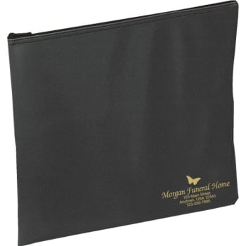 Image for Custom Portfolio Case With Zipper Top, Black, 15 X 13" from HD Supply