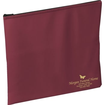 Image for Custom Portfolio Case With Zipper Top, Maroon, 15 x 13" from HD Supply