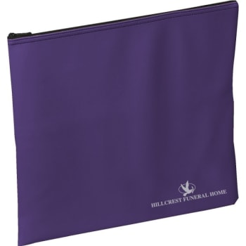 Image for Custom Zipper Top Portfolio Case, Purple, 13 x 10" from HD Supply