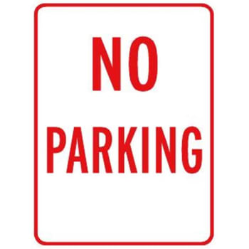 Image for No Parking Sign, Reflective, 18 X 24 from HD Supply