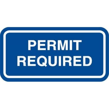 Image for Permit Required Disabled Parking Sign, Reflective, 12 X 6 from HD Supply
