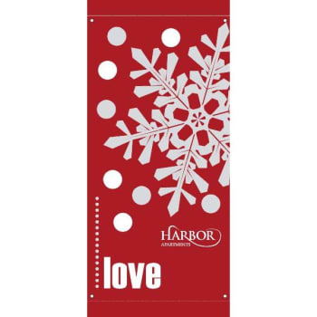 Image for Holiday Boulevard Banner, "Love" Design, Semi-Custom, 30" x 60" from HD Supply