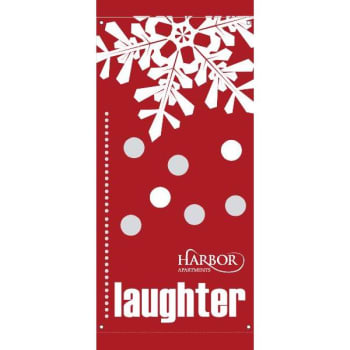 Image for 30 x 60 in. Semi-Custom Holiday “Laughter” Banner from HD Supply