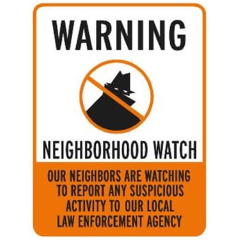 Image for Warning/neighborhood Watch Sign, Reflective, 18 X 24 from HD Supply
