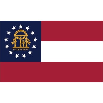 Image for Georgia State Flag, Nylon, 5' x 3' from HD Supply
