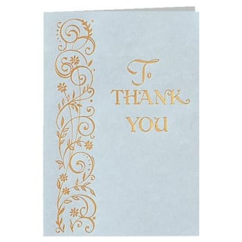 Image for To Thank You Acknowledgement Cards, Interior Verse- "Thank You Sincerely For Sharing Our Sorrow..", Package Of 50 from HD Supply
