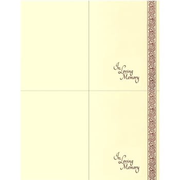 Image for Classic Scroll, Large Service Record, 2-Up, Microperfed, Blank, Package Of 500 from HD Supply