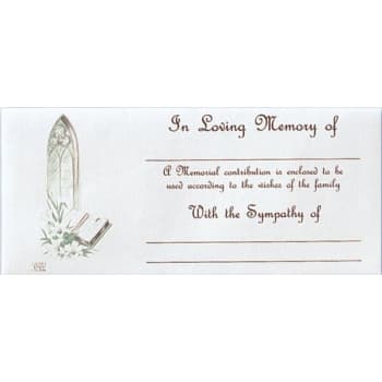 Image for Church Window Memorial Offering Envelopes, Package Of 500 from HD Supply