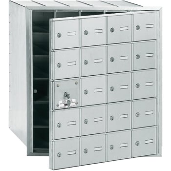 Image for Salsbury Industries® Horizontal Mailbox, 20 Doors, Aluminum Finish from HD Supply
