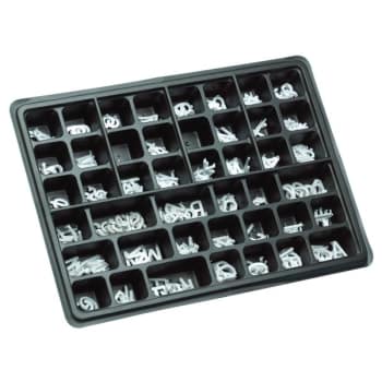 Image for 290 Piece Directory Board Letter Set, 2" Letter Size With Organizer Tray from HD Supply