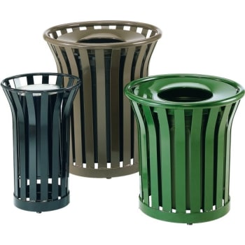 Image for Witt Americana Series Trash Receptacle/sand Urn (Brown) from HD Supply