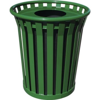 Image for Witt 36 Gallon Wydman Collection Trash Receptacle (Green) from HD Supply