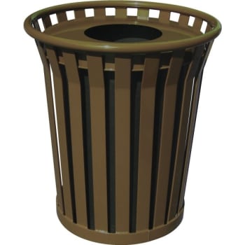 Witt 36 Gallon Wydman Collection Trash Receptacle (Brown)