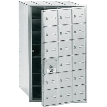 Image for Salsbury Industries® Horizontal Mailbox, 18 Doors, Aluminum Finish from HD Supply