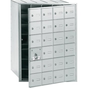 Image for Salsbury Industries® Horizontal Mailbox, 24 Doors, Aluminum Finish from HD Supply