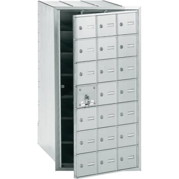 Image for Salsbury Industries® Horizontal Mailbox, 21 Doors, Aluminum Finish from HD Supply