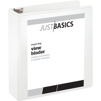 Image for Just Basics 3-Ring Binder, 3", White from HD Supply