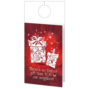 Image for Holiday Door Card, "shining Gifts" Design, Package Of 50 from HD Supply
