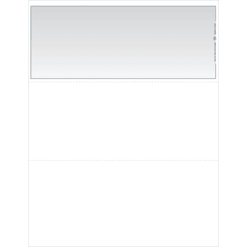Image for Blank Laser Checks, 3 Part Top, Gray from HD Supply