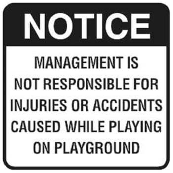 Image for 18 in. “Management Not Responsible” Signage from HD Supply