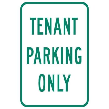 Image for "Tenant Parking Only" Sign, Reflective, 12 x 18" from HD Supply