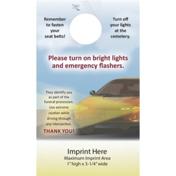 Image for Auto Procession Headlight Card, "Please Turn On Lights..." 3 Designs Available, Package Of 500 from HD Supply