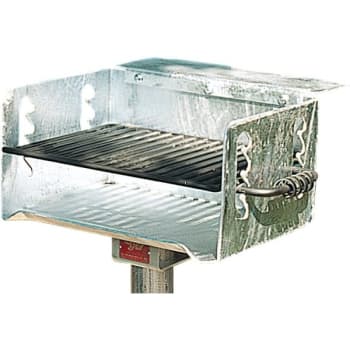 Outdoor Charcoal Grill W/ Embedded Base (Steel)