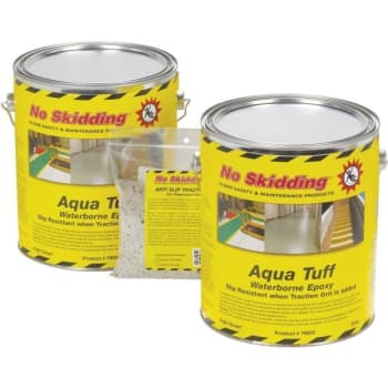 Image for 1 Gallon No Skidding Aqua Tuff Waterborne Epoxy Floor Coating Kit - Red from HD Supply