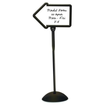 Image for Directional Arrow Dry Erase Sign And Base, 4' from HD Supply