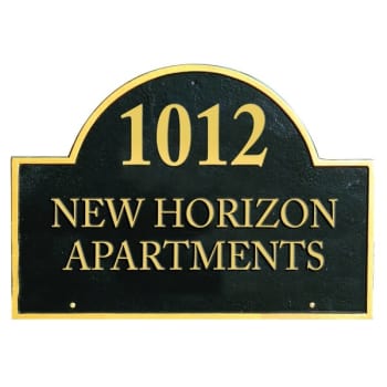 Image for Custom Arch Plaque, Special Wall Mount, Non-Reflective, 16-1/2 x 12-1/4" from HD Supply