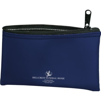 Custom Personal Effects/Item Bags, Navy Blue, 5 x 3"