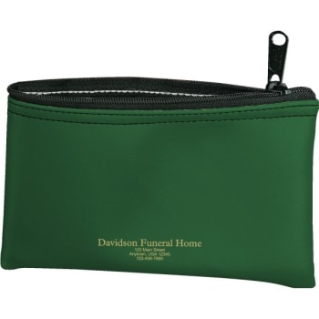 Custom Personal Effects/Item Bags, Spruce Green, 5 x 3"