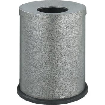 Image for Safco 36 Gallon Open Top Stainless Steel Trash Receptacle (Black Speckle) from HD Supply
