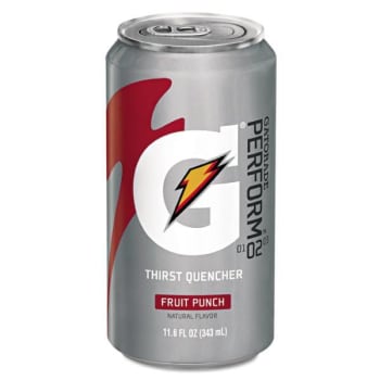 Gatorade® Thirst Quencher Can, Fruit Punch, 11.6oz Can, Package Of 24