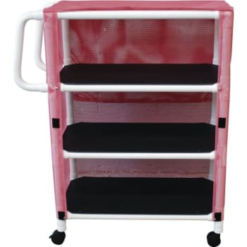 Mjm Linen Cart Three-Shelf Mauve