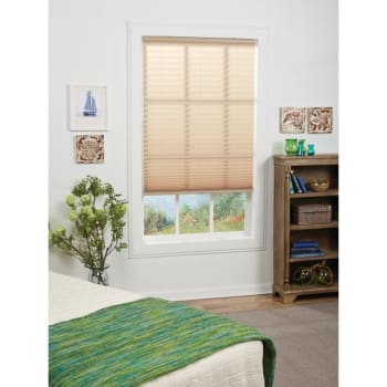 Image for St. Charles 34 x 64" Camel Light Filtering Cordless Pleated Shade from HD Supply