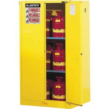 Justrite® 60 Gallon Sure-Grip EX Flammable Safety Cabinet - Self Closing