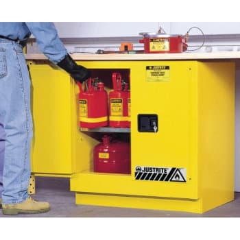 Image for Justrite® 22 Gal Undercounter Sure-Grip EX Flammable Safety Cabinet-Yellow from HD Supply