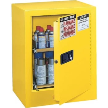 Justrite® Aerosol Can Benchtop Sure-Grip® EX Safety Cabinet
