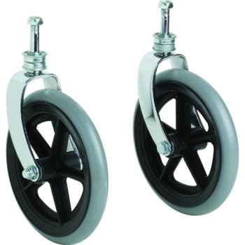 Image for 8 in. Caster Fork Wheel Assembly (2-Pack) from HD Supply