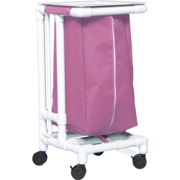 Image for IPU® Standard Single Hamper With Foot Pedal Cap Wineberry Mesh from HD Supply