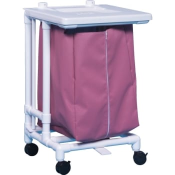 Image for IPU Jumbo Single Hamper With Foot Pedal Cap Wineberry Mesh from HD Supply