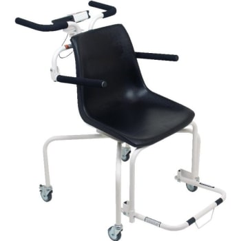 Detecto® Zero-Turn Rolling Chair Scale, 440 Lb Capacity With BMI Calculator