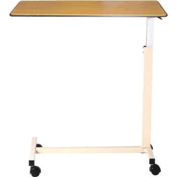 Image for Drive™  Designer Overbed Table, U Base,  30"- 45"H Opal Frame, Oak from HD Supply