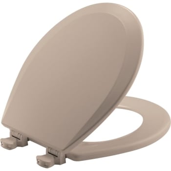 Image for Bemis® Easy Clean® Round Closed Front Wood Toilet Seat (Beige) (6-Pack) from HD Supply