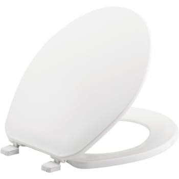 Bemis® Round Closed Front Plastic Toilet Seat (White) (12-Pack)