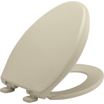 Image for Bemis® STA-TITE® Elongated Closed Front Plastic Toilet Seat (Bone) (6-Pack) from HD Supply