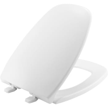 Image for Bemis® Top-Tite® Elongated Plastic Toilet Seat (White) (6-Pack) from HD Supply