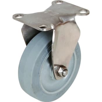 Image for Shepherd 4" Gray Non-Marking Rubber Rigid Caster from HD Supply