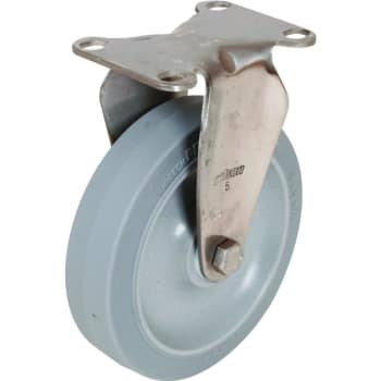 Image for Shepherd 5" Gray Non-Marking Rubber Rigid Caster from HD Supply